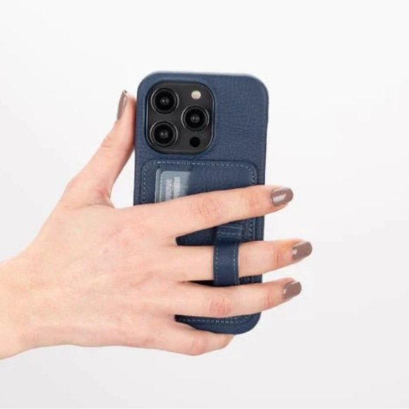 Blackbrook iPhone 13 Pro Leather Phone Case with Card holder - Picture 2 of 7